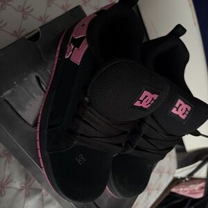 DC Black and Pink High-Top Shoes